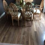 Finished installation walnut hardwood floors 